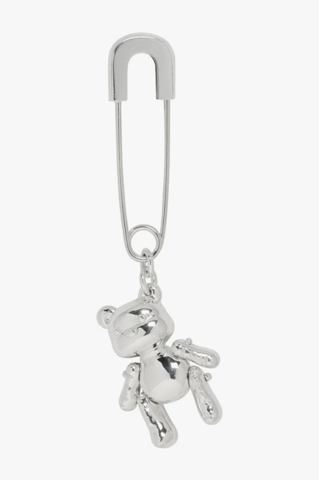 AMBUSH Silver Earrings Necklaces Safety Pin Bunny Teddy Bear Purple Lighter Jewelry Accessories