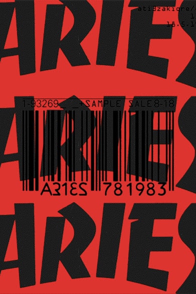 Aries Fall/Winter 2019 Online Sample Sale Collection Release Date