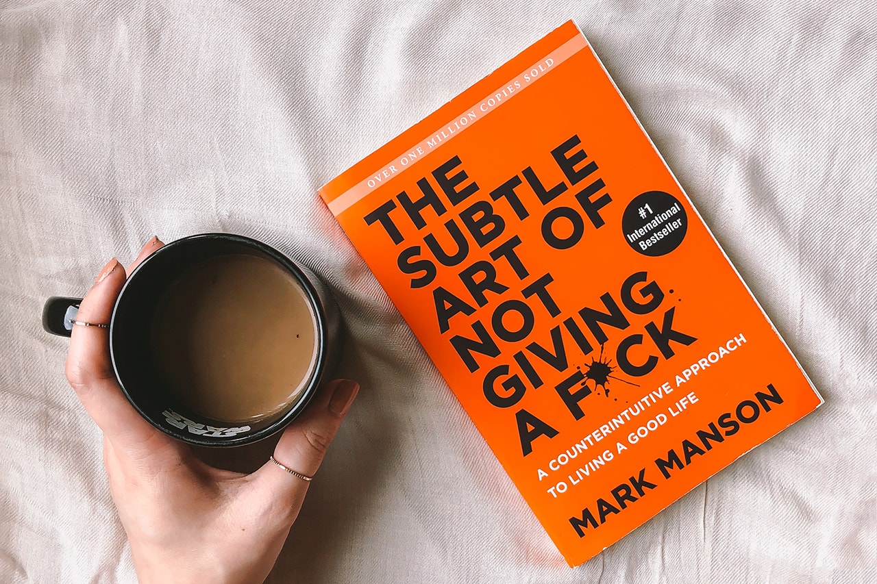the subtle art of not giving a fuck mark manson book self help bed coffee mug
