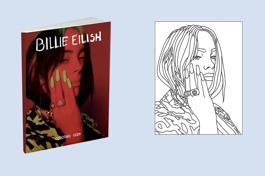 Download Billie Eilish Coloring Book Unicef Charity Hypebae