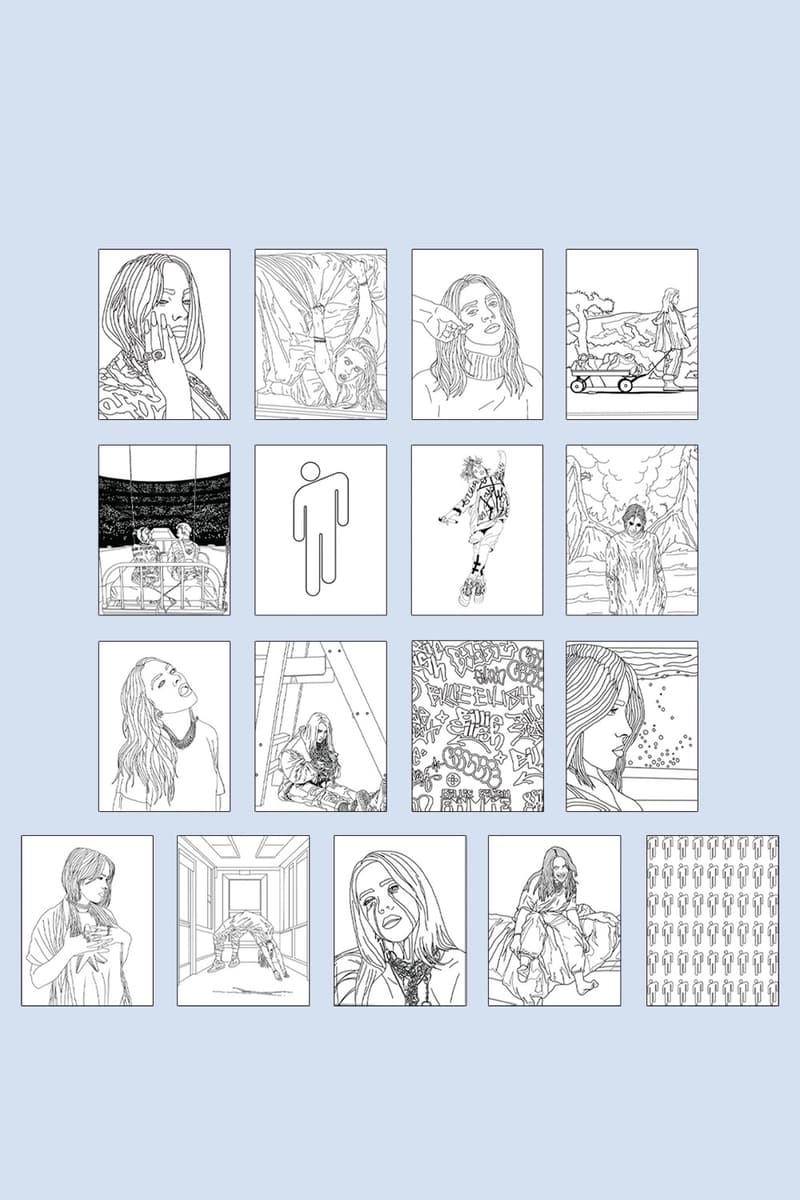Download Billie Eilish Coloring Book Unicef Charity Hypebae