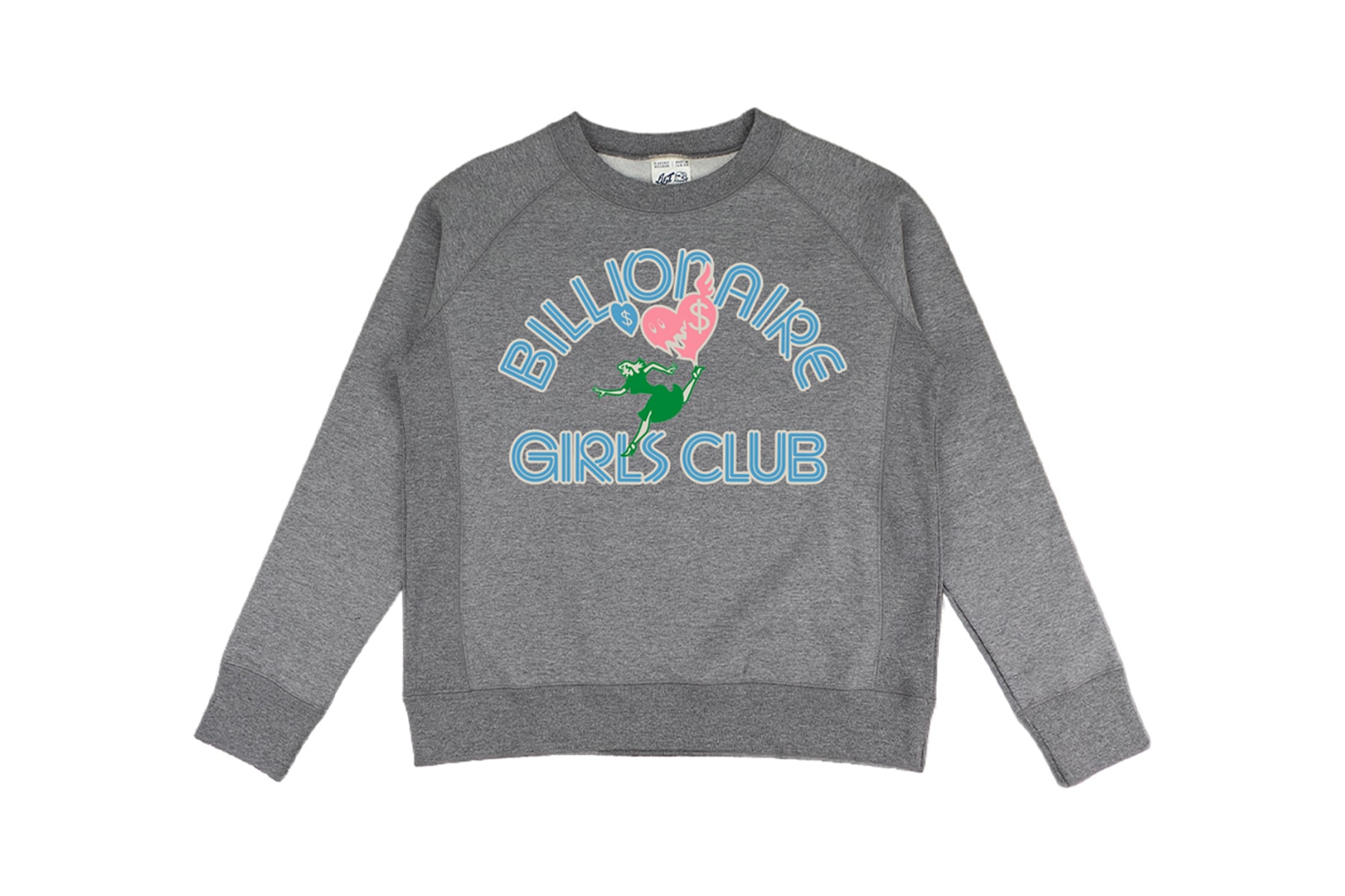 Billionaire Girls Club Relaunch Capsule Collection Sweater Grey