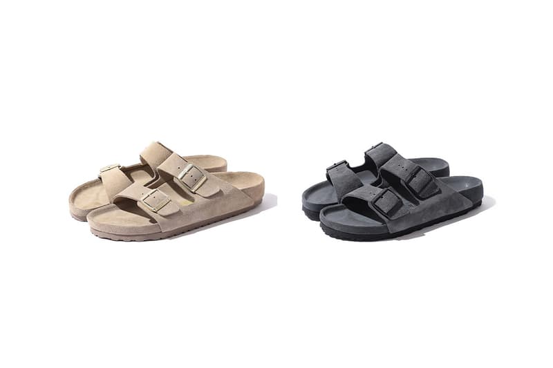 birkenstock beams collaboration arizona sandal brown taupe grey shoes footwear 