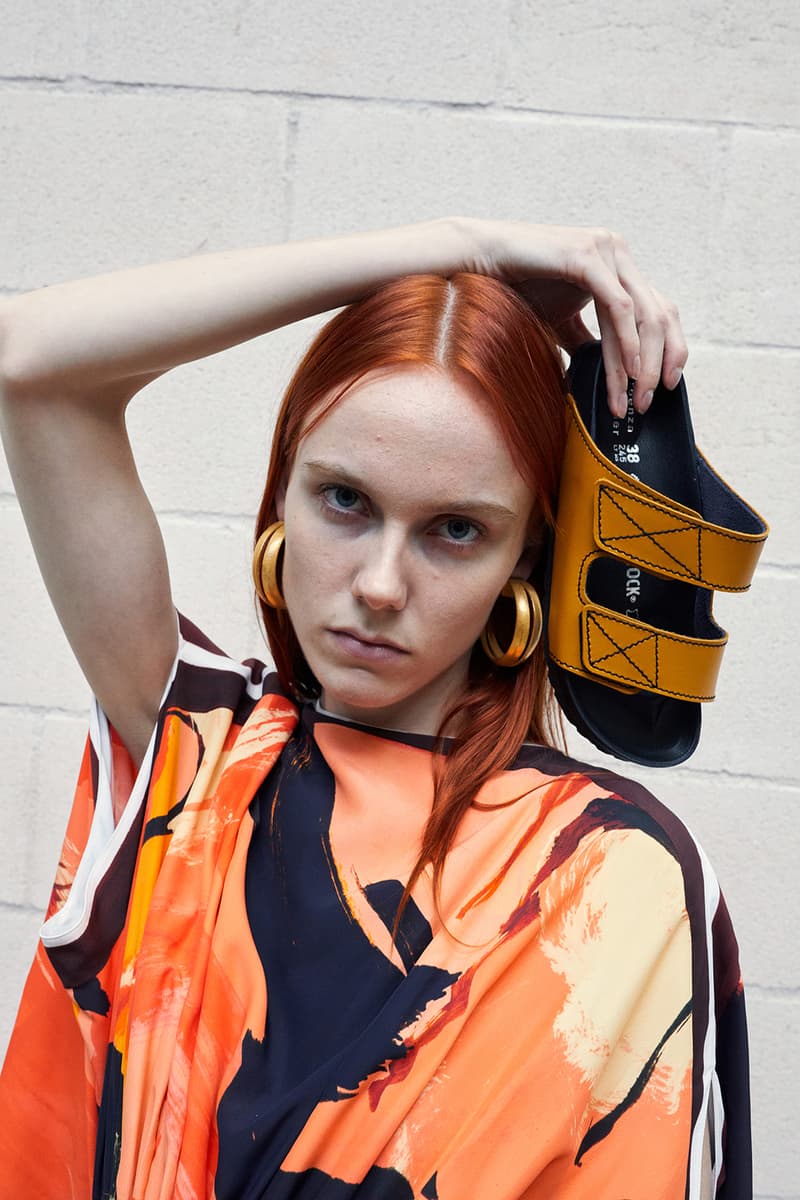 birkenstock proenza schouler juergen teller peter miles collaboration arizona milano sandals unisex shoes footwear yellow white black silver