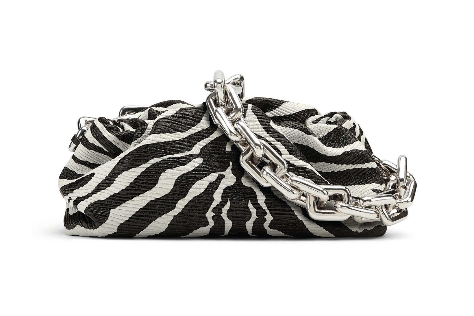 Bottega Veneta Chain Pouch Bag Zebra Print Spring/Summer 2020