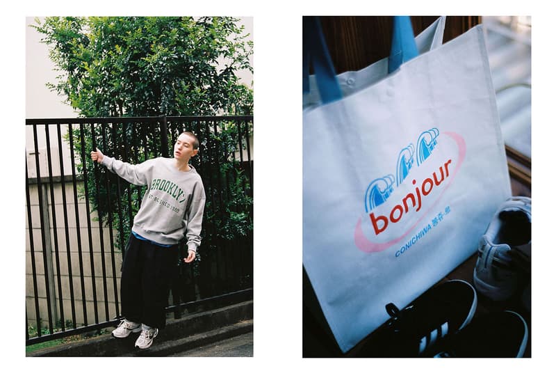 CONICHIWA Bonjour Spring/Summer 2020 Collection Lookbook T-shirts Sweatshirts Hats Caps Tote Bag Korean Emerging Streetwear Label