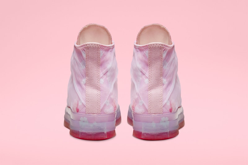 converse chuck 70 hi top sakura pack pink white organza leather