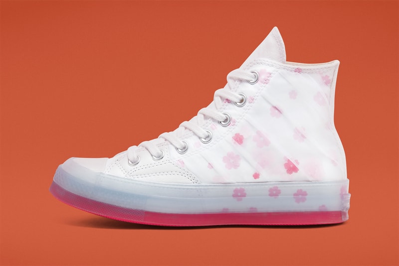 converse chuck 70 hi top sakura pack pink white organza leather