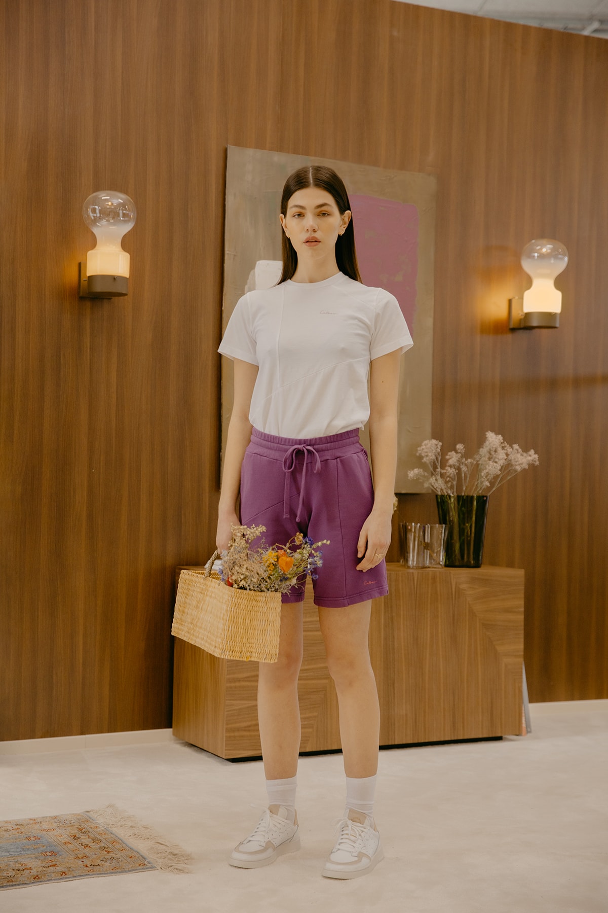 Daniëlle Cathari SS20 Collection Campaign Sweat Shorts Purple
