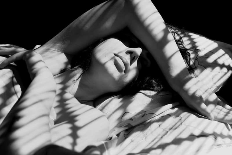 night sleep black and white jaw bed stress anxiety teeth grinding