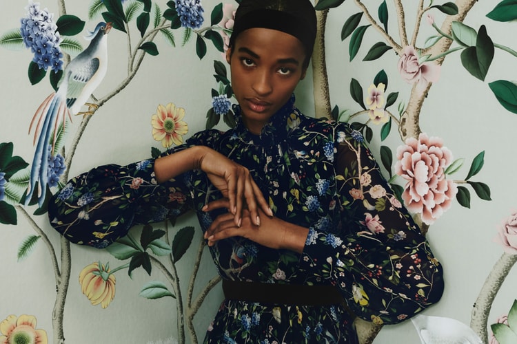 Erdem Taps Home Interior Label de Gournay for Floral Dresses and Wallpapers