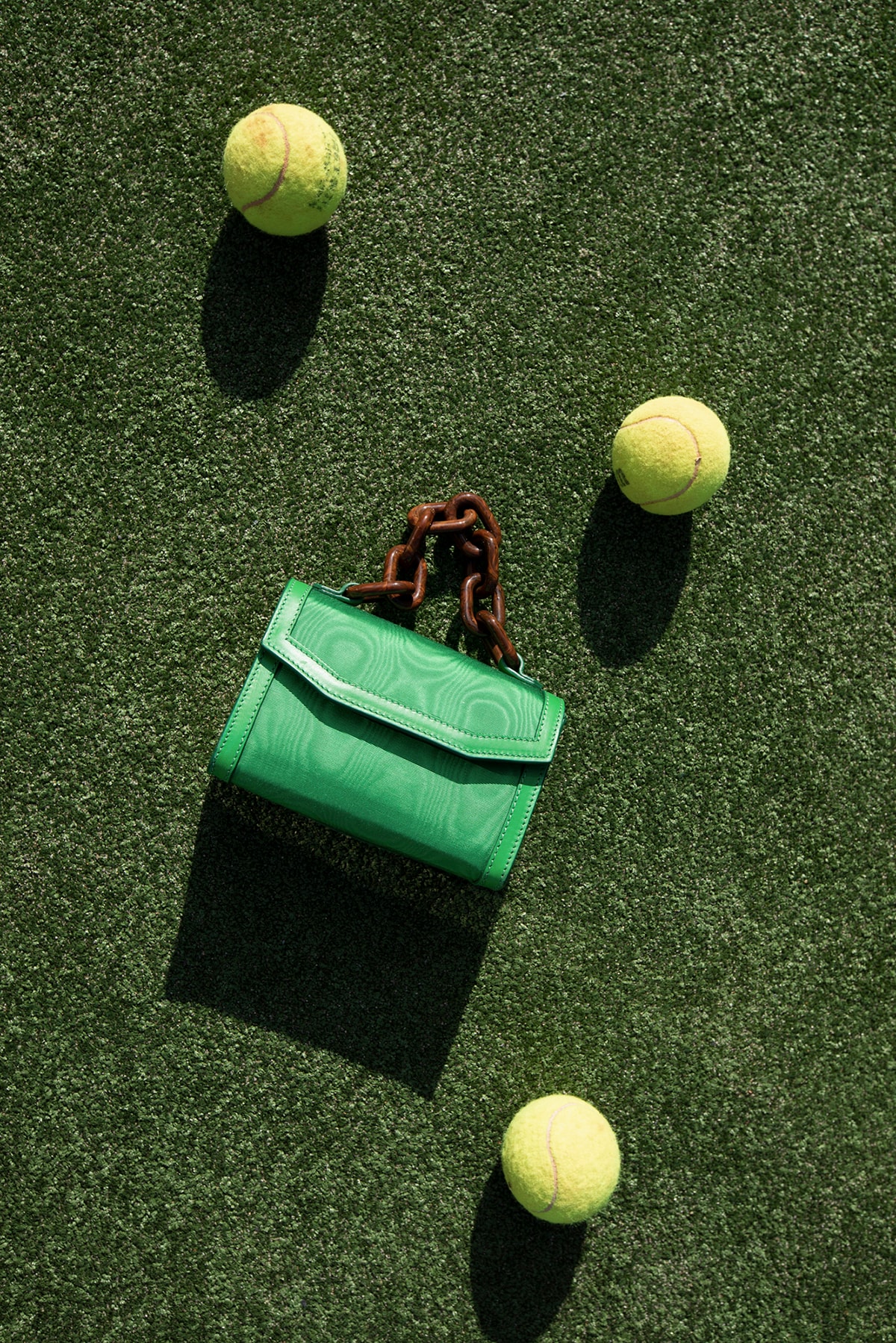 GANNI Spring/Summer 2020 Collection Mini Bag Chain Handle Green
