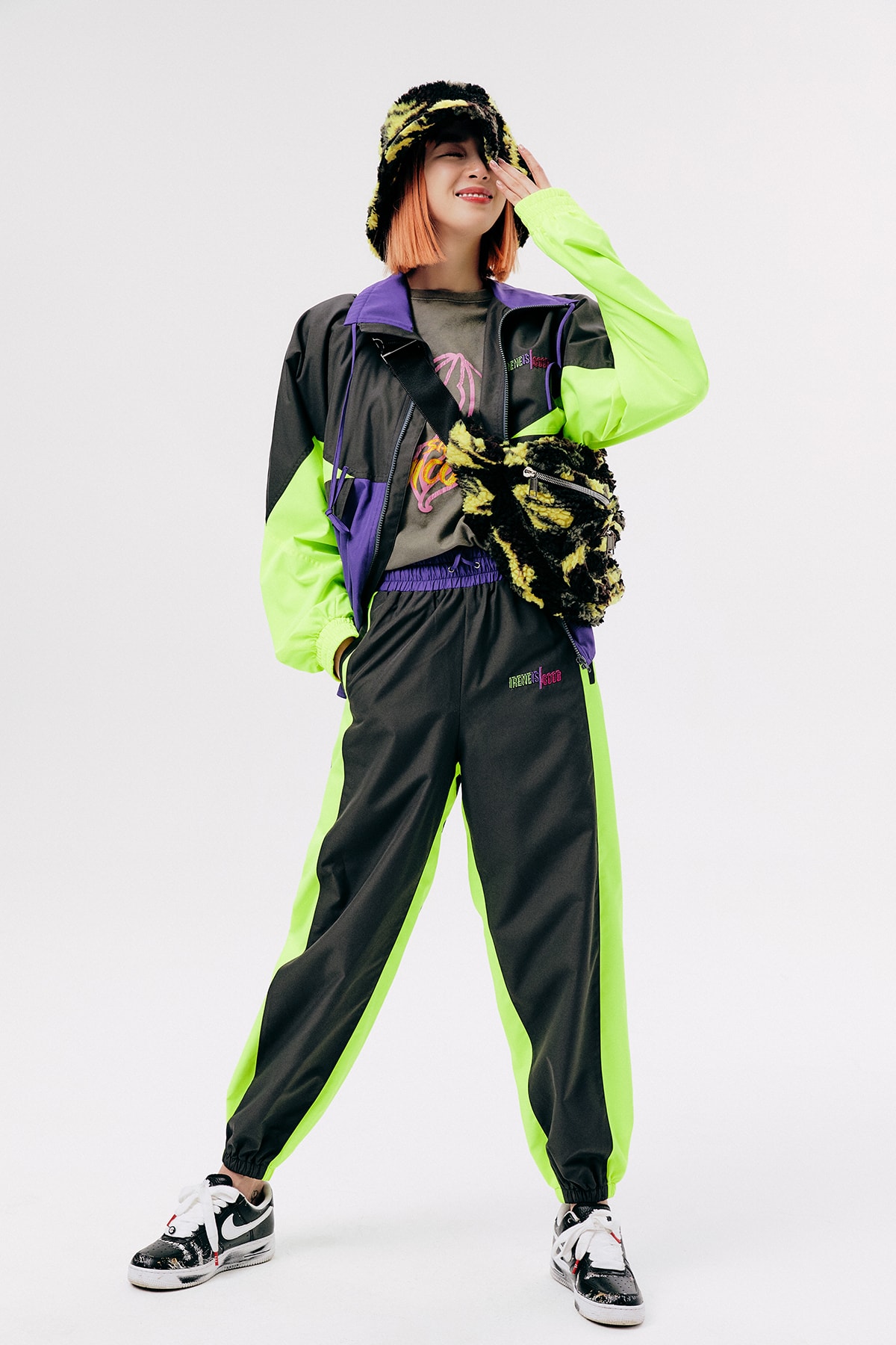 IRENEISGOOD Label Fall/Winter 2020 Collection Lookbook Tracksuit Black Green