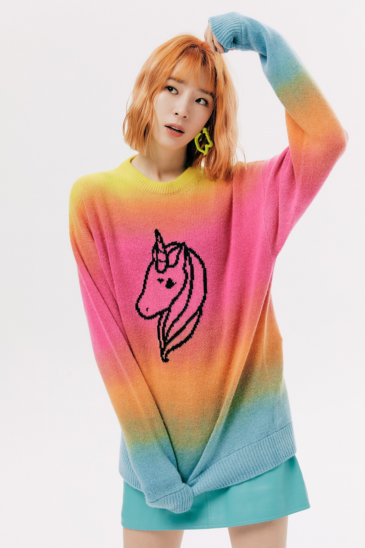 IRENEISGOOD Label Fall/Winter 2020 Collection Lookbook Unicorn Sweater Rainbow