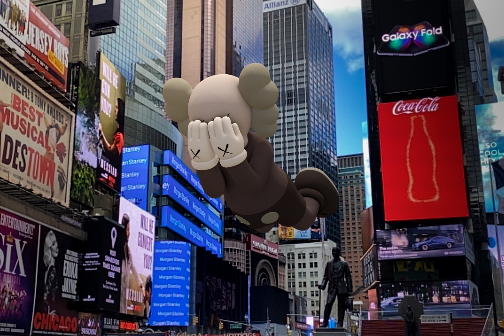 kaws companion brian donnelly acute art app collaboration expanded holiday augmented reality sculptures exhibition new york paris