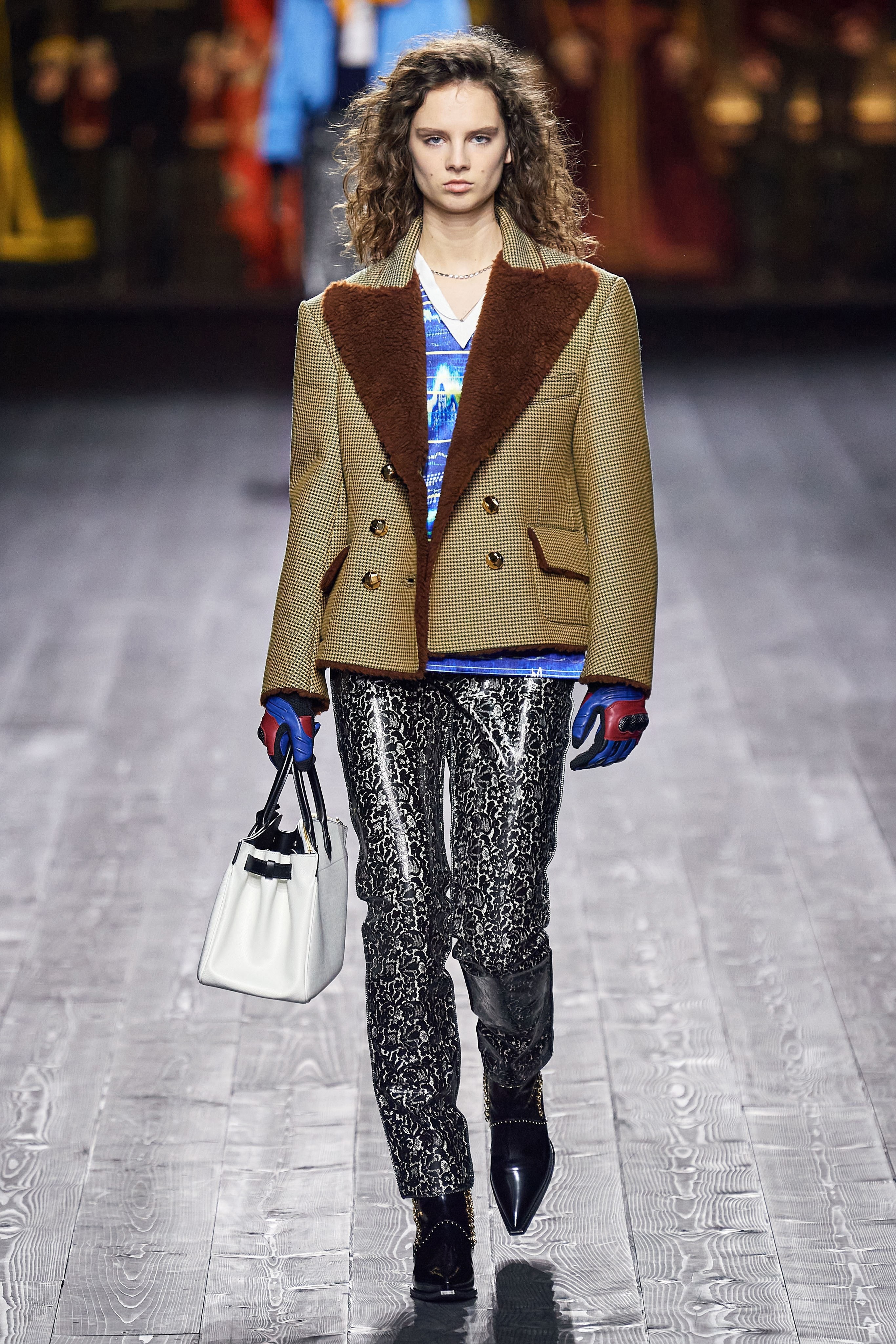 Louis Vuitton Fall/Winter Collection Runway Show Jacket Metallic