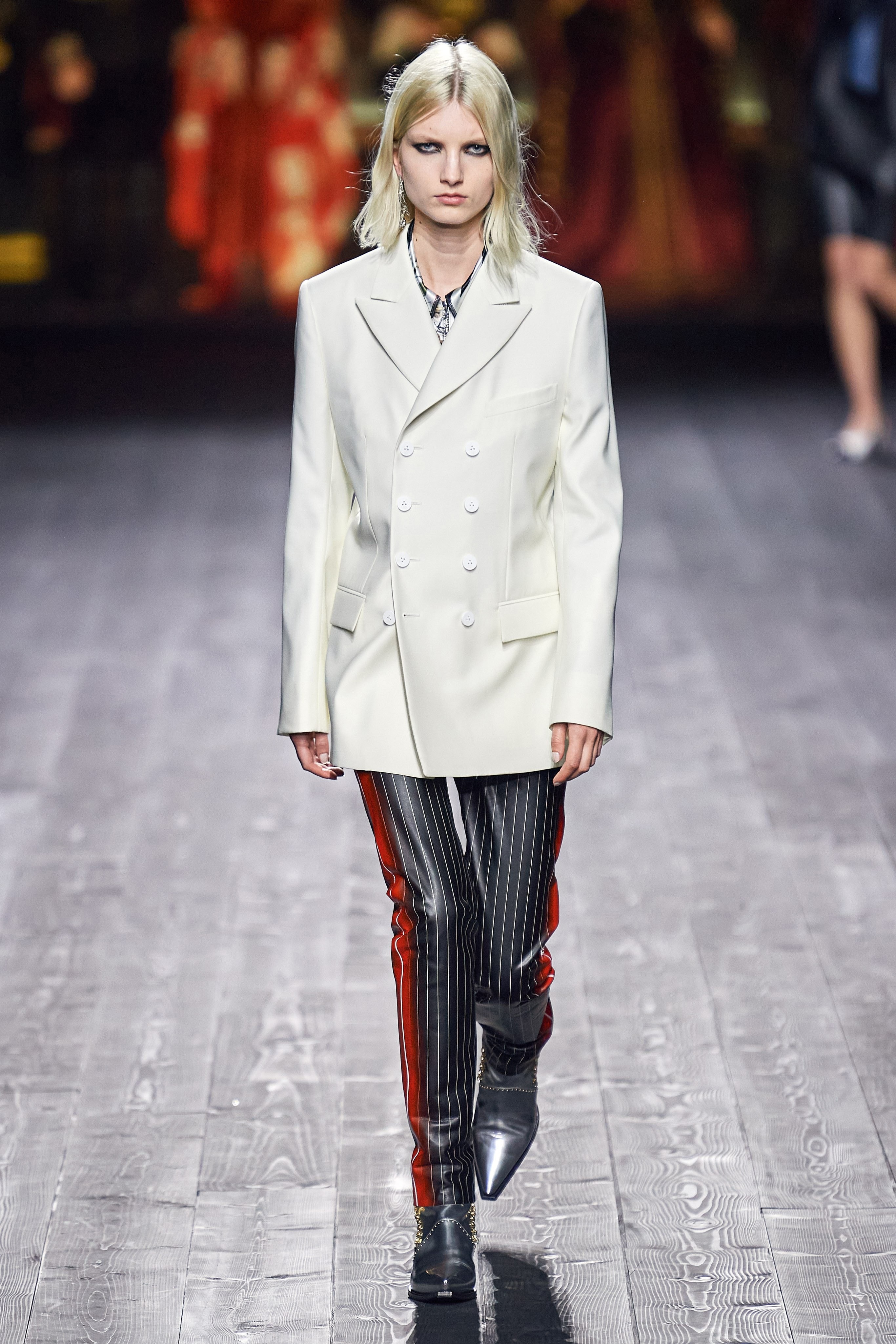 Louis Vuitton Fall/Winter Collection Runway Show Jacket White