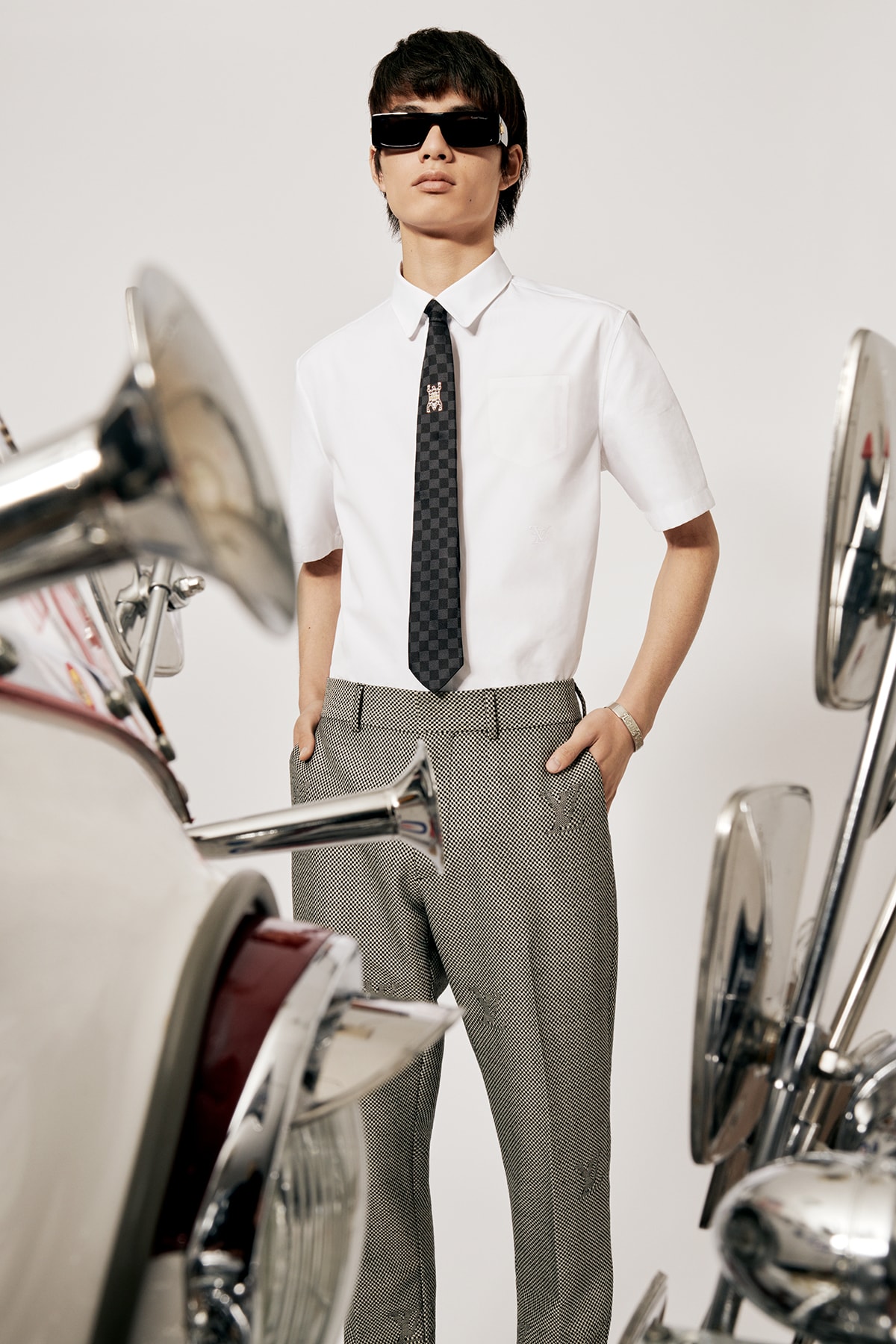 Louis Vuitton NIGO x Virgil Alboh LV2 Collection Lookbook Shirt Tie