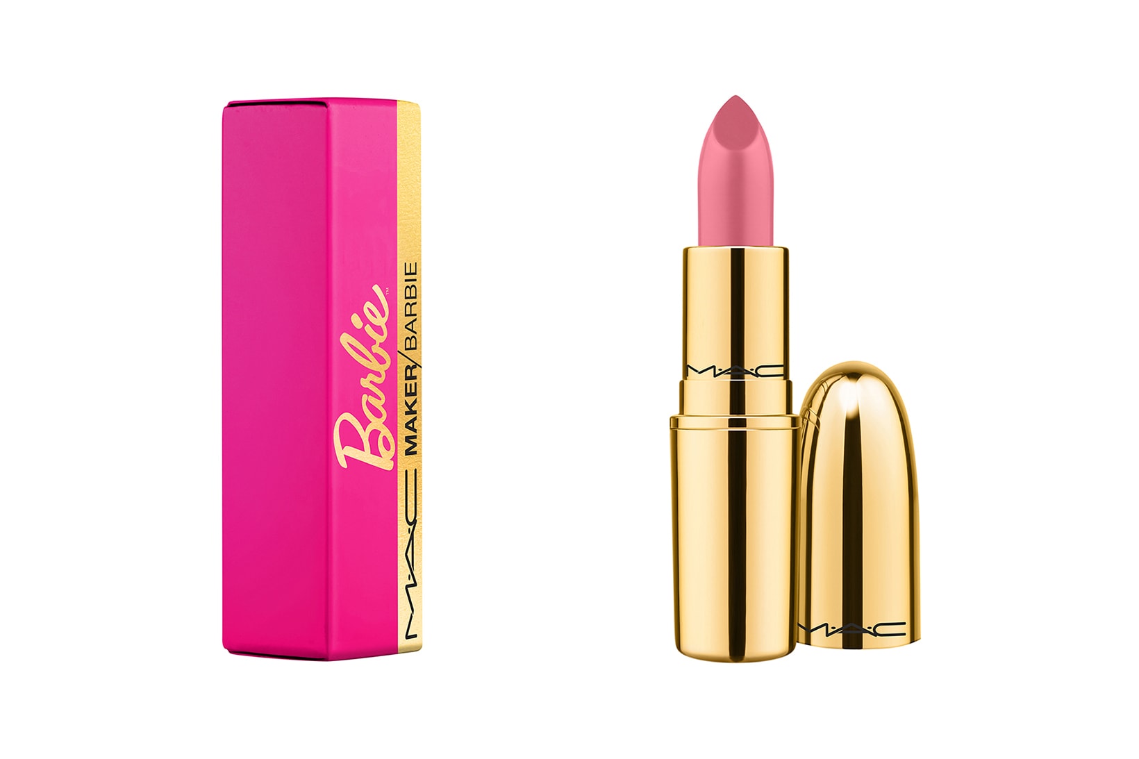 mac maker barbie collaboration limited edition bubblegum pink lipstick makeup beauty