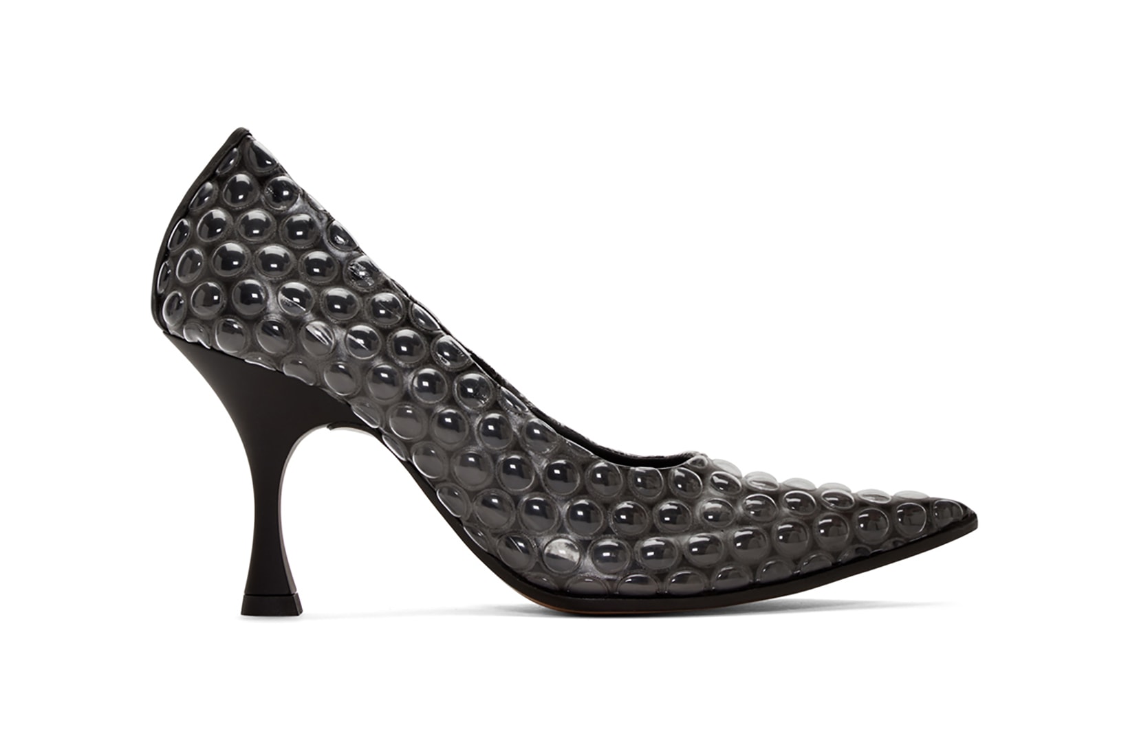 mm6 maison margiela bubble wrap designer heels boots white black john galliano