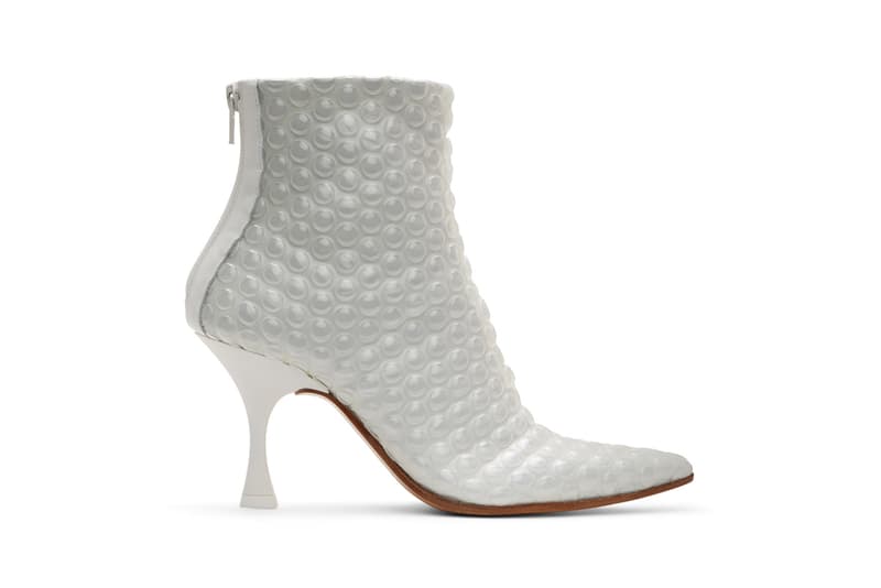 mm6 maison margiela bubble wrap designer heels boots white black john galliano