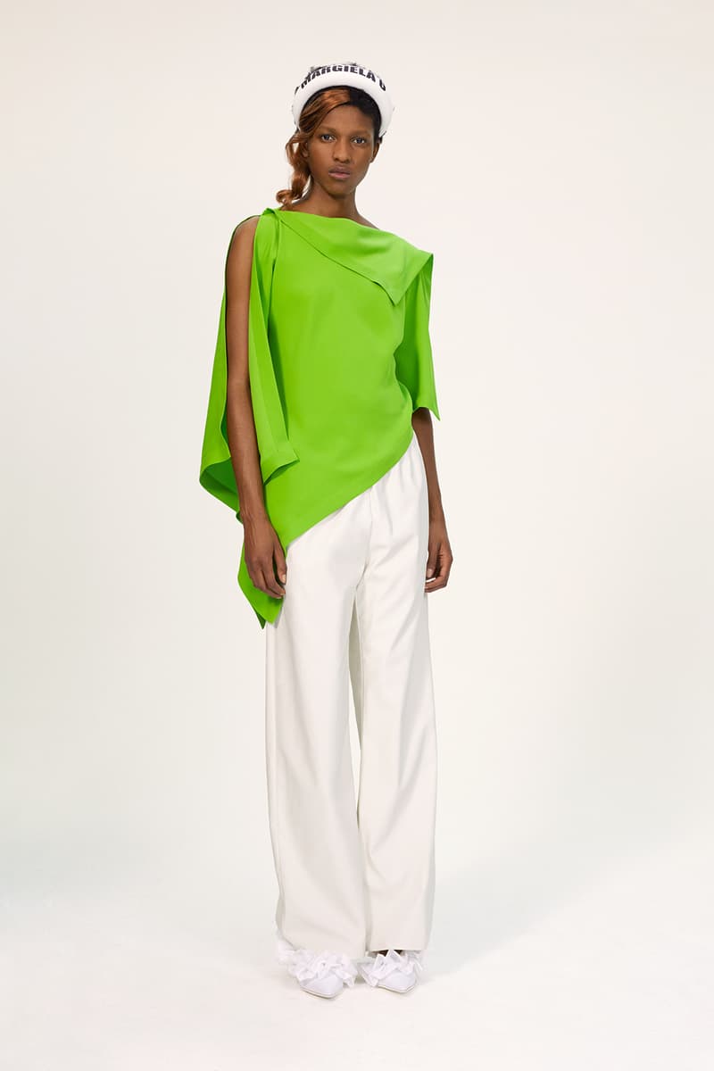 coach shoes heels Spring/Summer 2020 Collection Lookbook Draped Top Green White Trousers