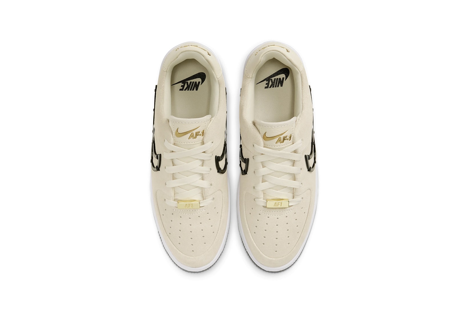 nike air force 1 sage low lx womens sneakers cream white metallic gold black shoes footwear sneakerhead 
