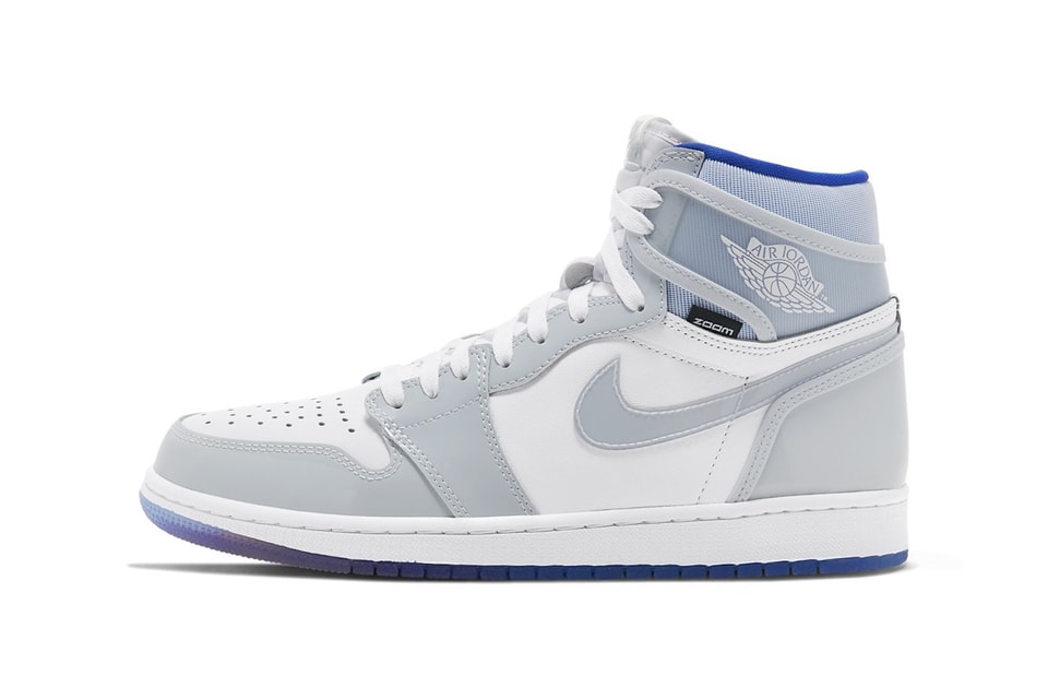 Nike Air Jordan 1 High Zoom Blue Grey Release Hypebae Nike Air Jordan 1 High Zoom Blue Grey Release Hypebae