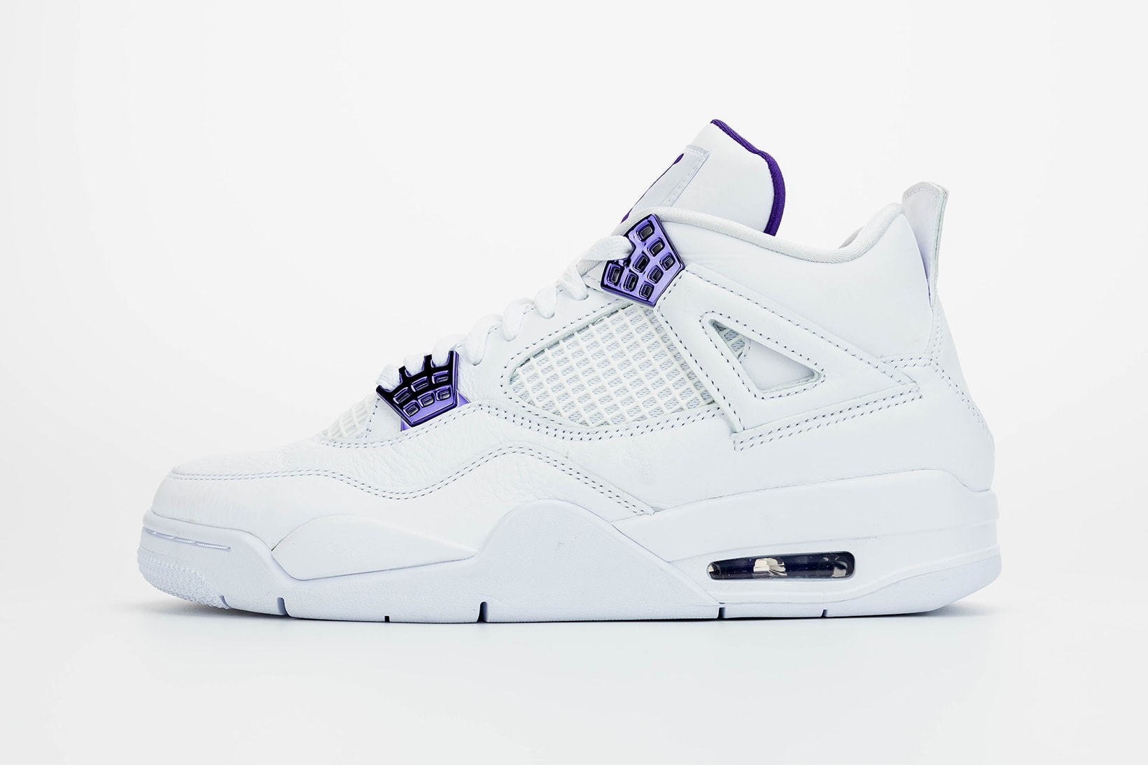 nike air jordan 4 sneakers white purple shoes footwear sneakerhead