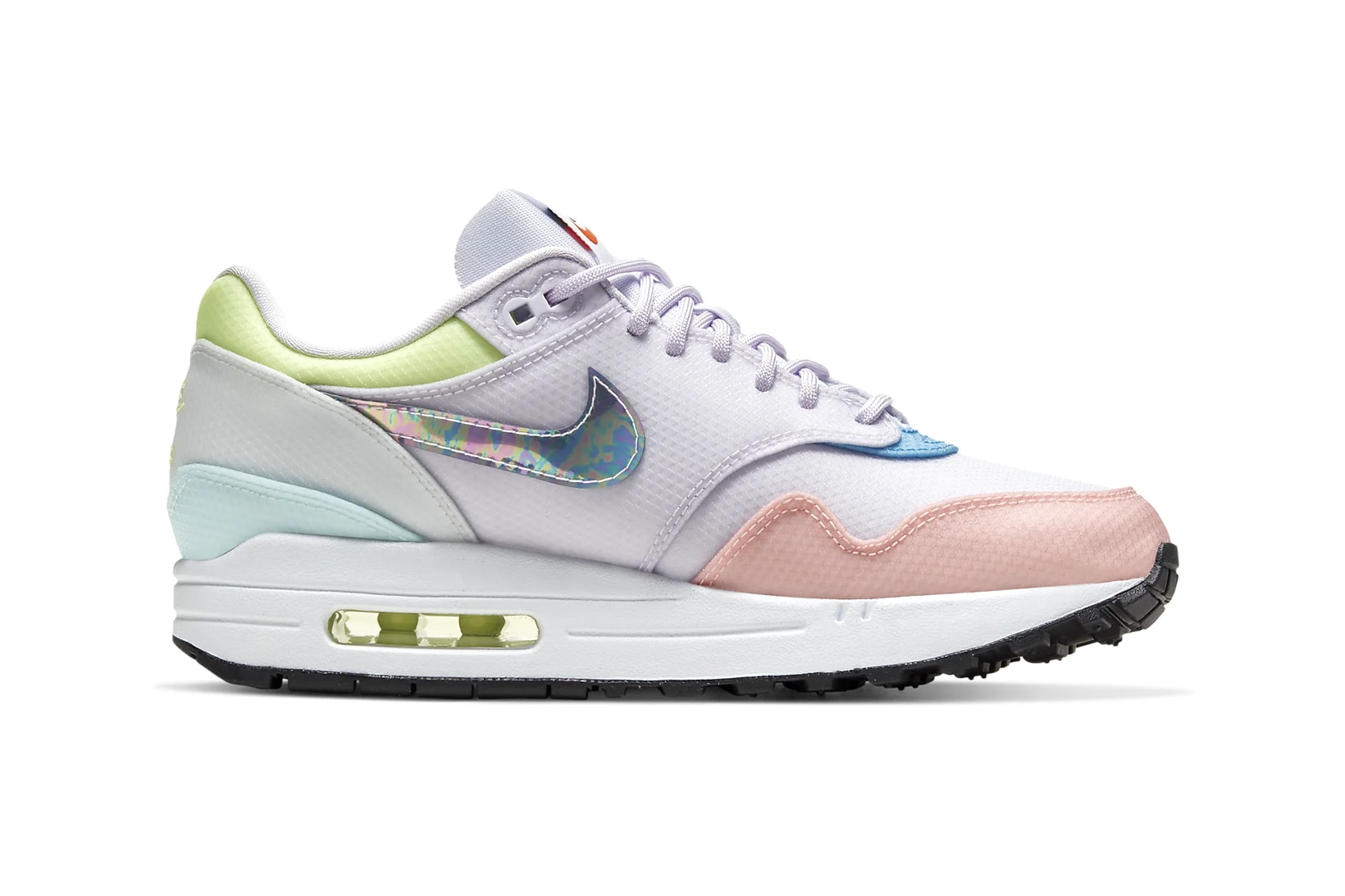nike air max 1 barely grape hyper turquoise rose clear iridescent swoosh womens sneakers 