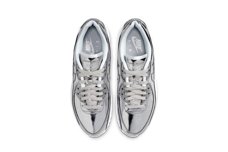 nike air max metallic silver