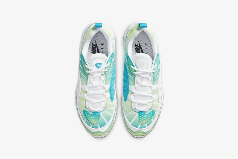 nike coral air max 98 se womens sneakers oracle aqua blue barely volt green white shoes sneakerhead footwear