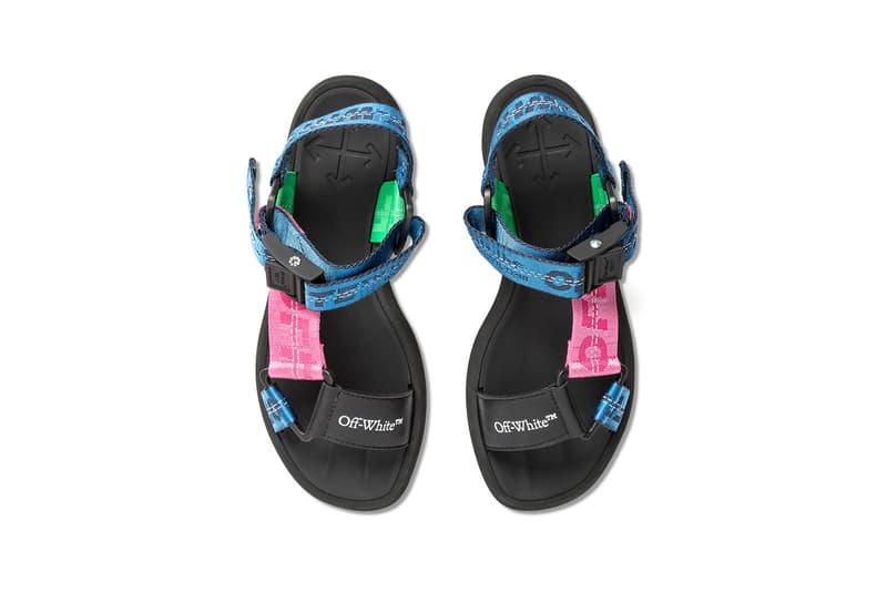 Off-White Micro Trek Sandals Navy Pink