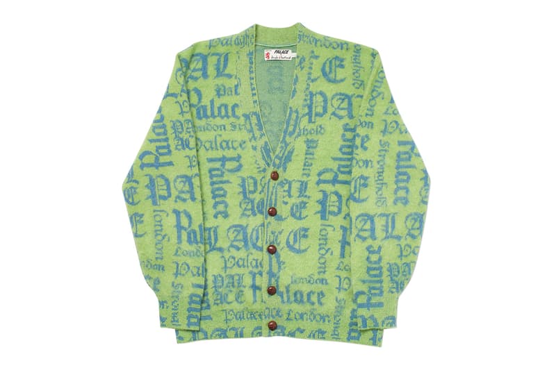 palace skateboards spring collection drop 6 outerwear jackets cardigan green white blue red clothes fashion