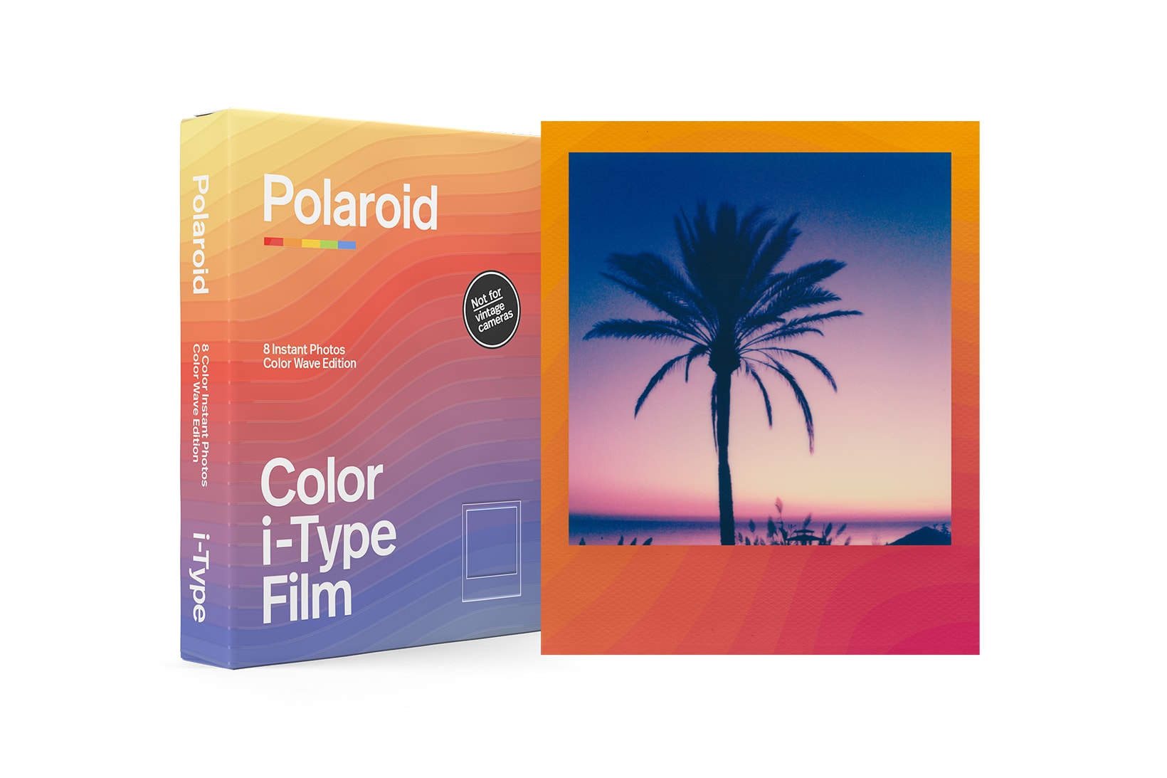 polaroid now instant analog camera film photography red orange yellow green blue white