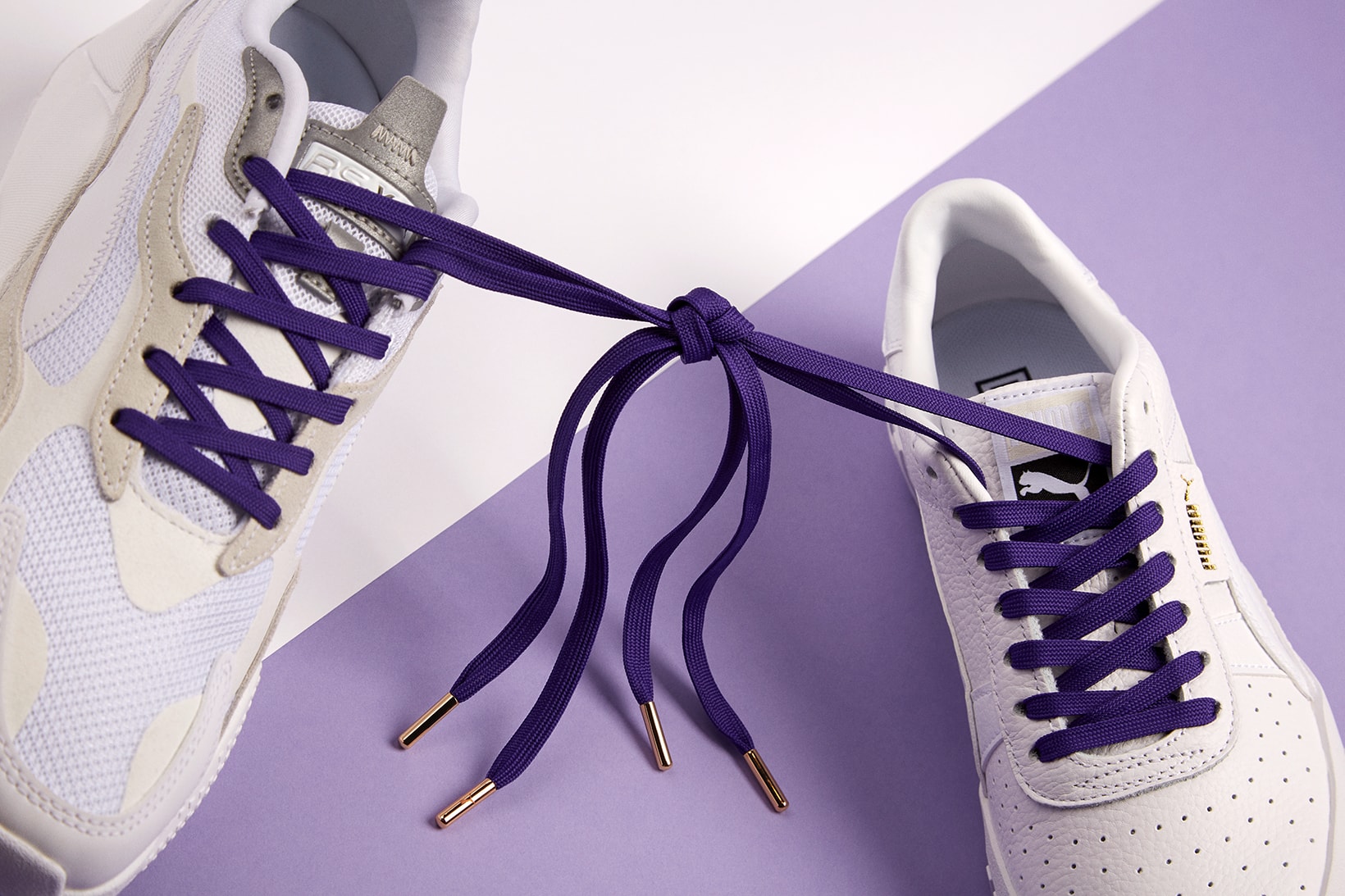 puma international womens day women win charity donation purple ultraviolet shoe laces 