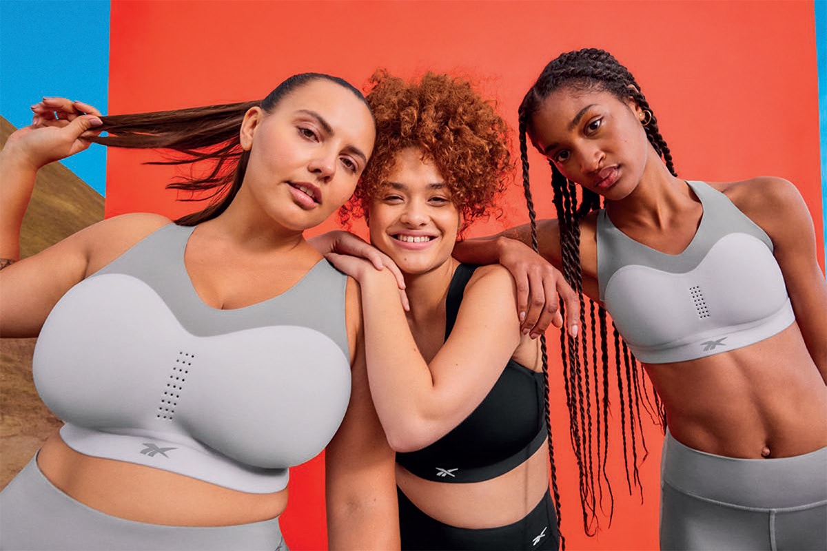 Reebok PureMove Plus Sports Bra Tight Grey Workout