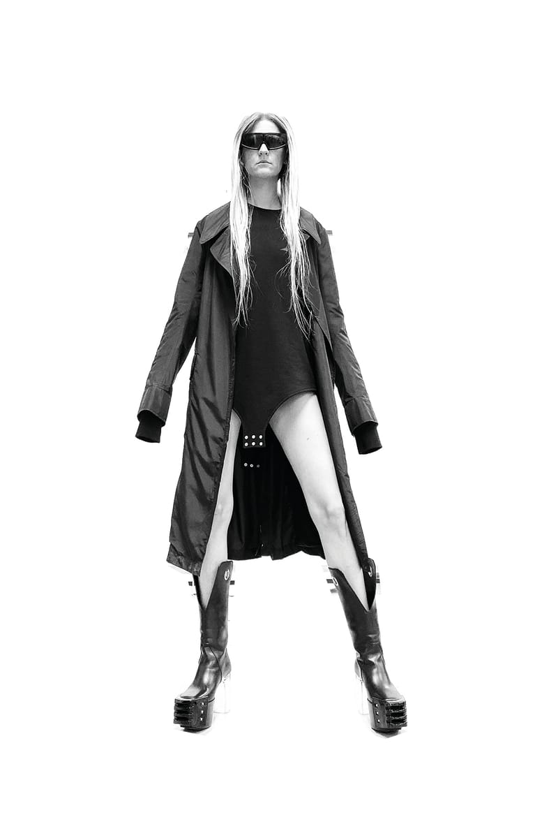 rick owens black and white