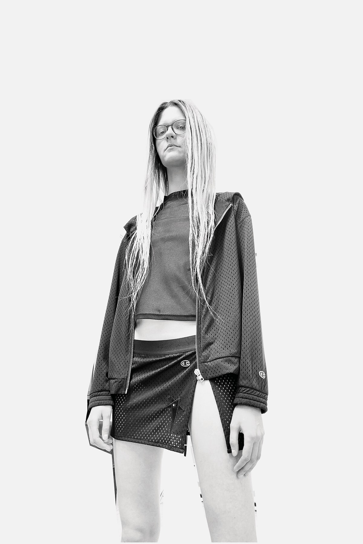 Rick Owens x Champion Collaboration Collection Campaign Skirt T-Shirt Hoodie