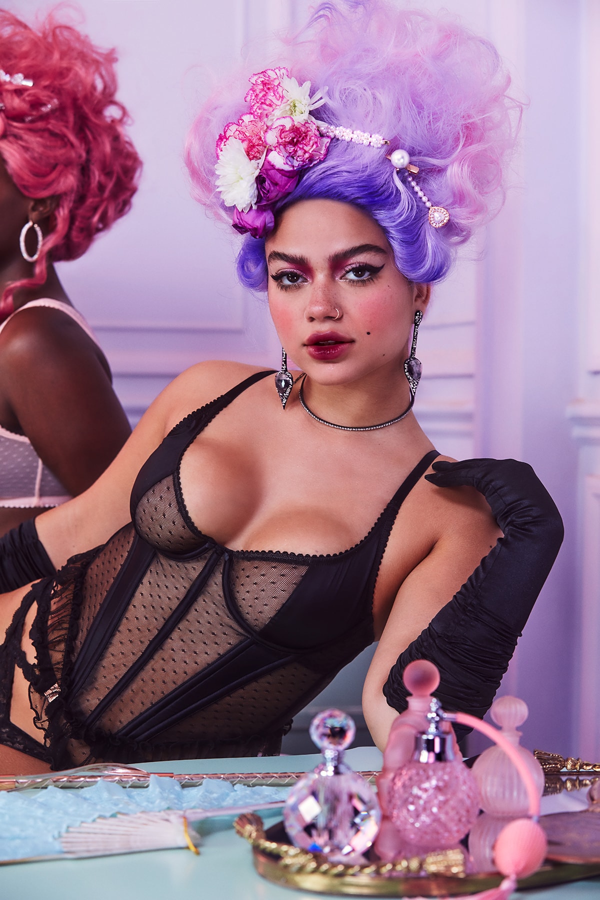 Savage X Fenty SS20 Collection Lookbook Corset Black