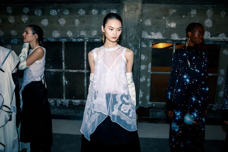 sacai Fall/Winter 2020 Collection Backstage Paris Fashion Week