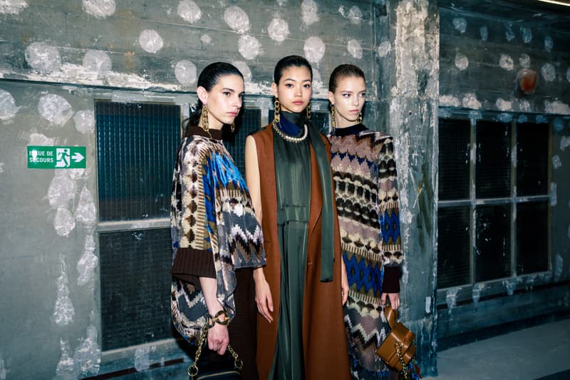 sacai Fall/Winter 2020 Collection Backstage Paris Fashion Week
