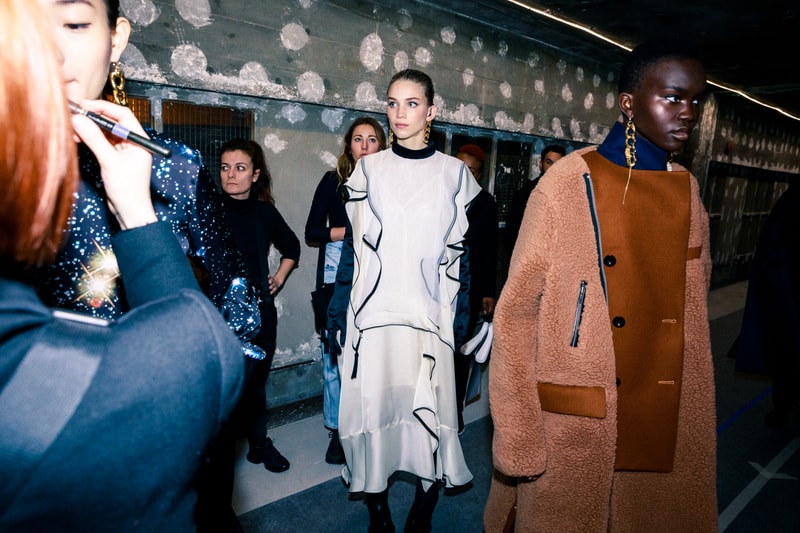 sacai Fall/Winter 2020 Collection Backstage Paris Fashion Week