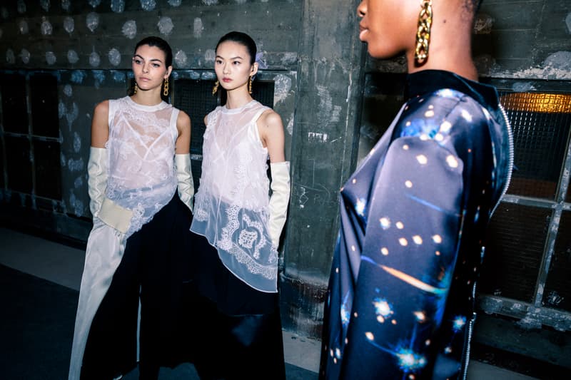 sacai Fall/Winter 2020 Collection Backstage Paris Fashion Week