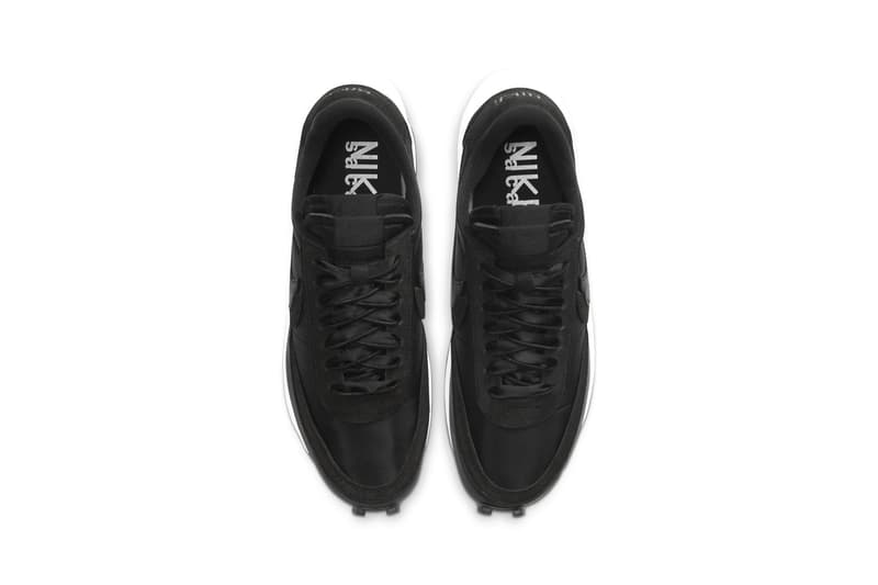 sacai x Nike LDV Waffle White Black Nylon Release Date