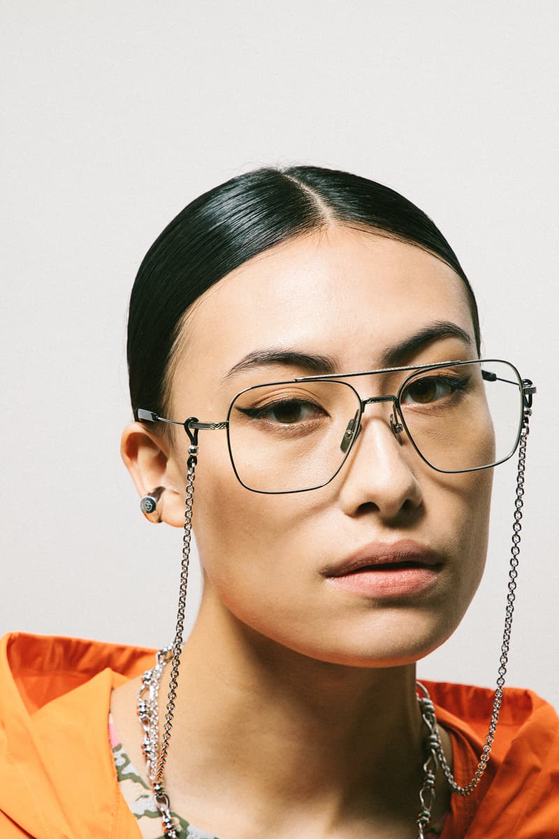 stephanie dheygere hbxwm jewelry earrings necklaces glasses orange hoodie outerwear shirts surreal flowers black cap hat