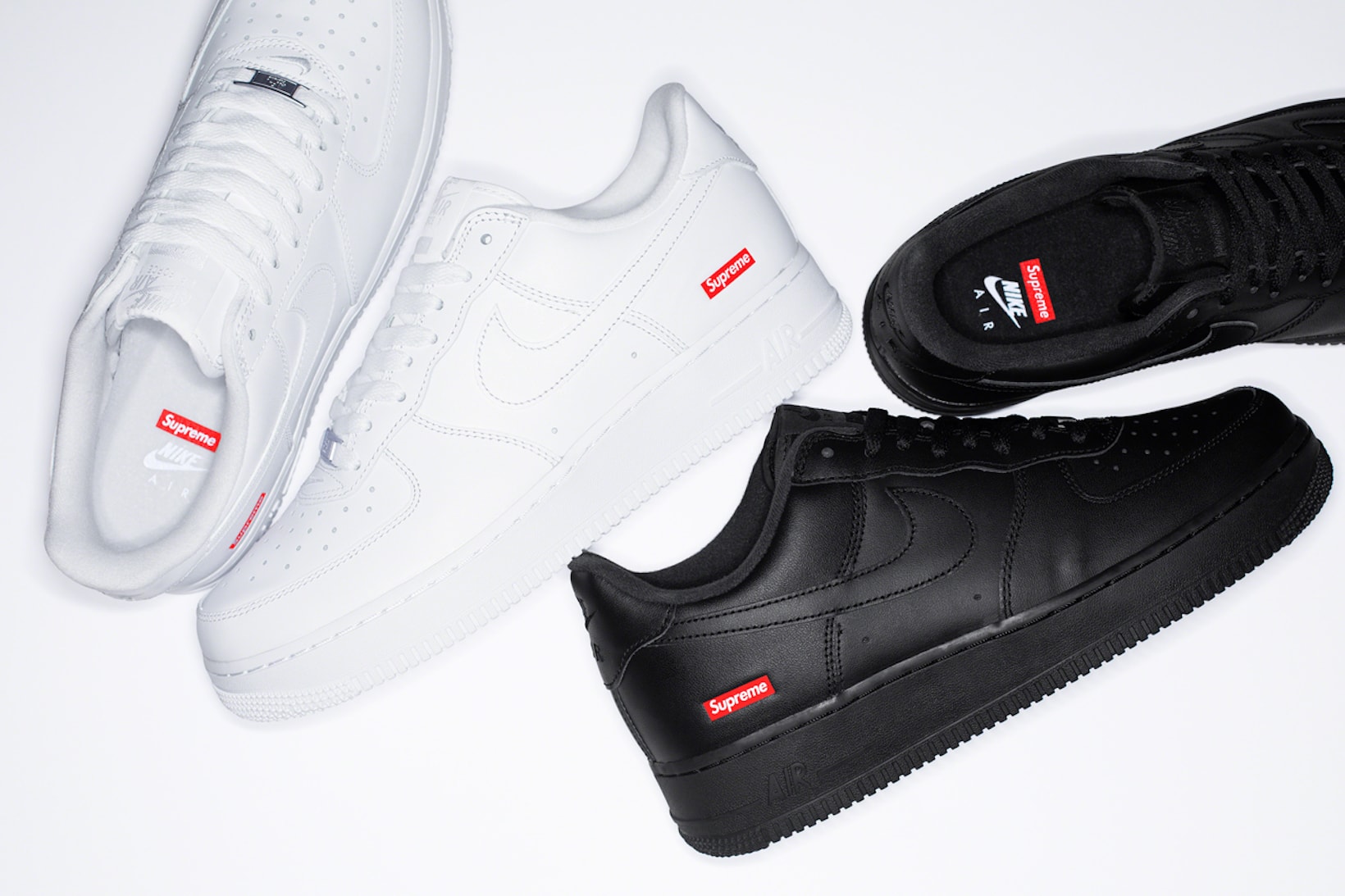 First Look At The Supreme x Nike Air Force 1 Low White