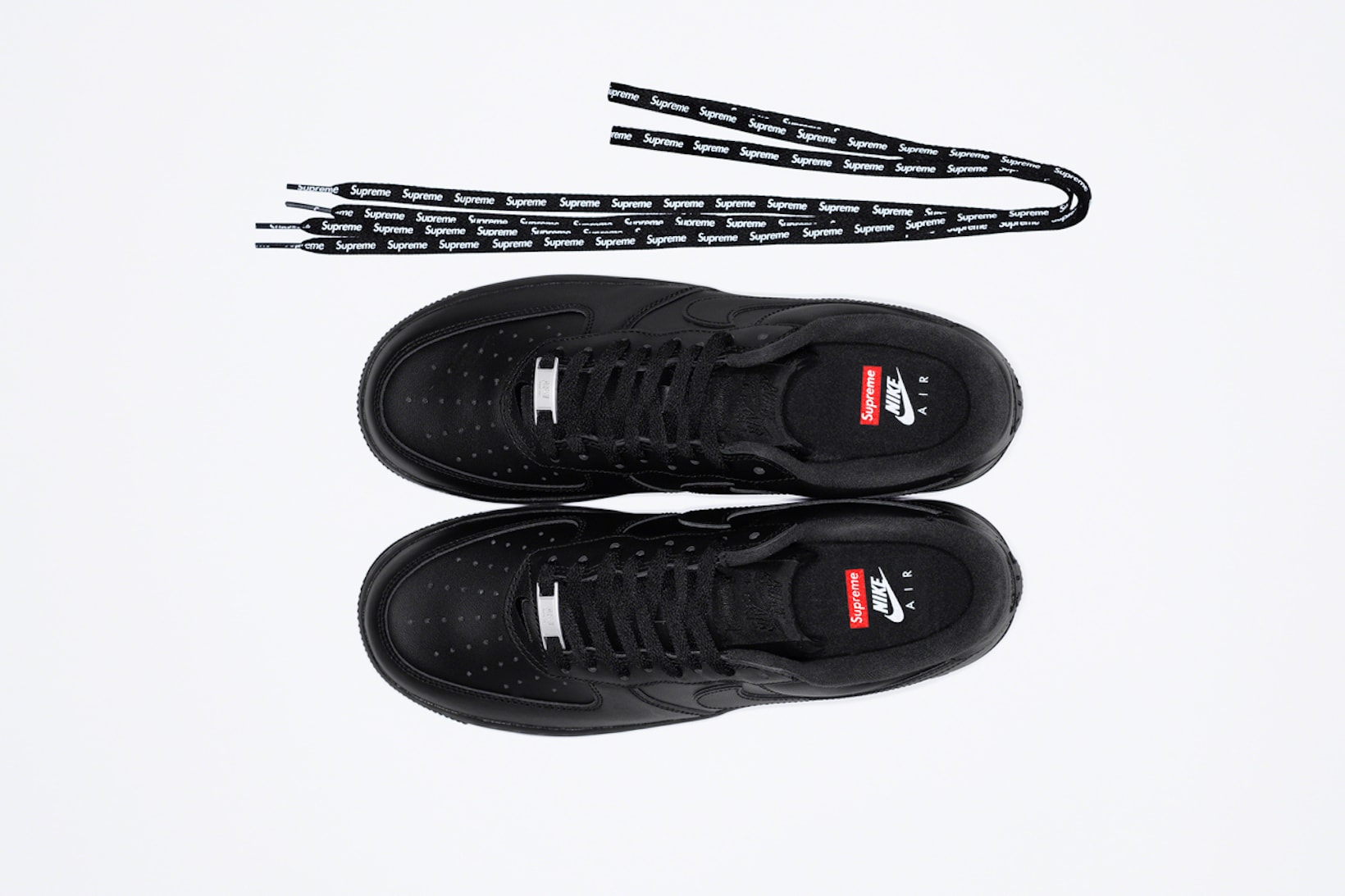 supreme nike air force 1 low sneakers white black red shoes footwear sneakerhead
