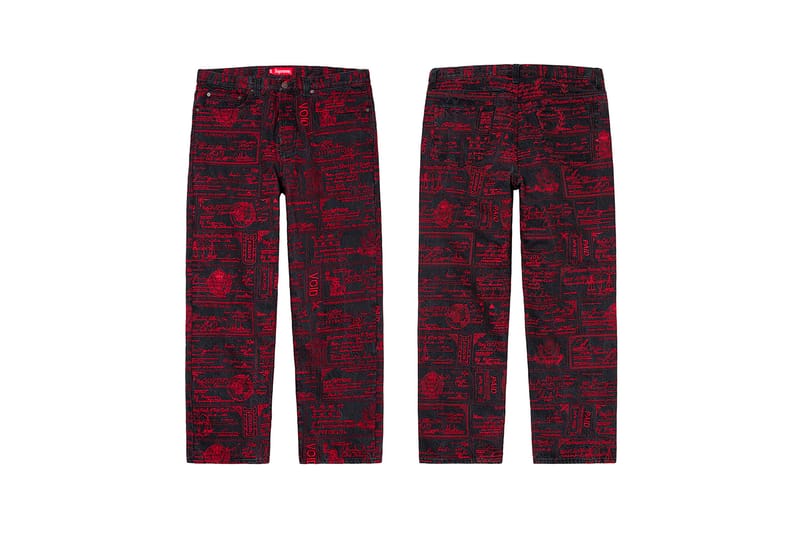 supreme all over print pants