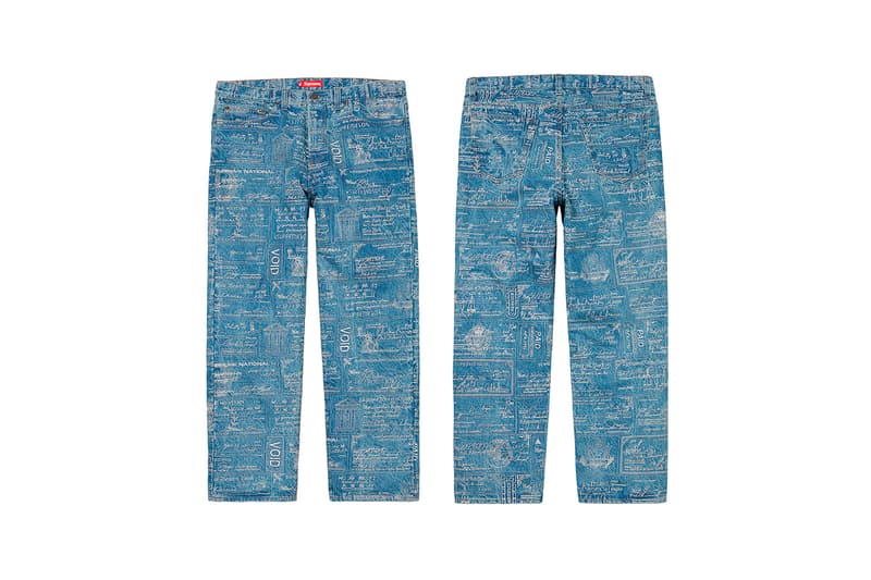 Supreme Spring Summer Week 3 Drop Pants Check Print Blue